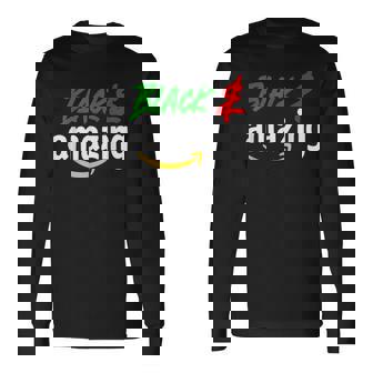 Black And Amazing Junenth 1865 Junenth Long Sleeve T-Shirt - Seseable