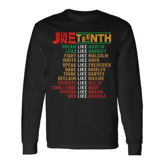 Black Culture Dream Like Martin Junenth Free Ish 1865 Long Sleeve T-Shirt - Thegiftio UK