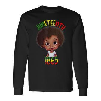 Black Girl Junenth 1865 Toddlers Celebration Long Sleeve T-Shirt T-Shirt | Mazezy UK