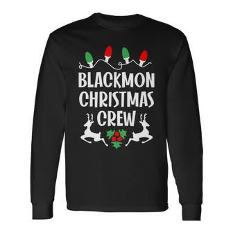 Blackmon Name Christmas Crew Blackmon Long Sleeve T-Shirt - Seseable