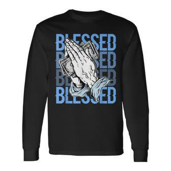 Blessed Matching To Shoe 1 Unc Toe Long Sleeve T-Shirt