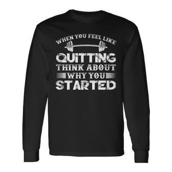 Bodybuilding Gym Motivational Quote Workout Weightlifting Long Sleeve T-Shirt T-Shirt | Mazezy UK