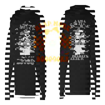 Booooks Ghost Halloween Read More Books Cute Boo Read A Book Halloween Long Sleeve T-Shirt T-Shirt | Mazezy