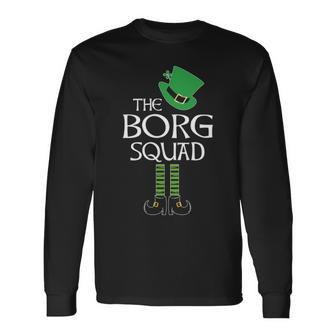 Borg Name The Borg Squad Leprechaun Long Sleeve T-Shirt - Seseable