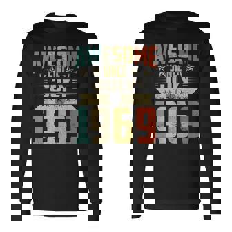 Born In July 1969 Birthday Awesome Since July 1969 Long Sleeve T-Shirt | Mazezy