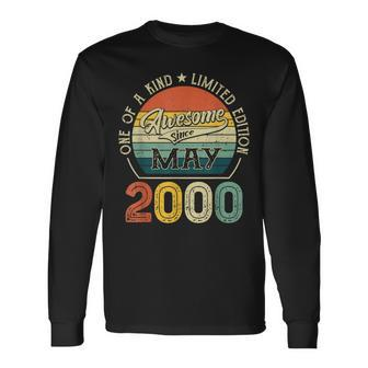 Born In May 2000 21 Yrs Vintage 21St Birthday Long Sleeve T-Shirt T-Shirt | Mazezy