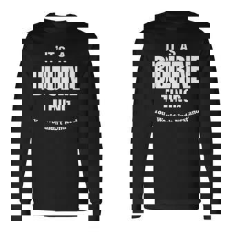 Bourne Thing Name Long Sleeve T-Shirt | Mazezy