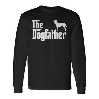 Bouvier Des Ardennes Dogfather Dog Dad Long Sleeve T-Shirt | Mazezy