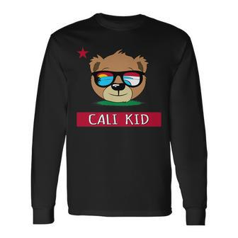 Boys California Bear Cali Kid Surf Long Sleeve T-Shirt | Mazezy