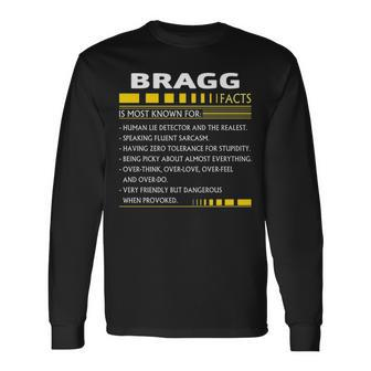 Bragg Name Bragg Facts V2 Long Sleeve T-Shirt - Seseable