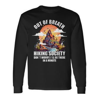 Out Of Breath Hiking Society Long Sleeve - Seseable