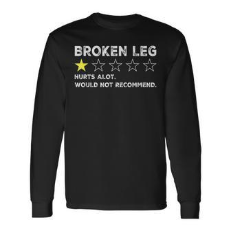 Broken Leg Injury Recovery Get Well Soon Long Sleeve T-Shirt T-Shirt | Mazezy