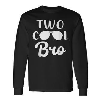 Brother Of The Birthday Boy Two Cool 2Nd Birthday Long Sleeve T-Shirt - Seseable