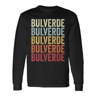 Bulverde Texas Bulverde Tx Retro Vintage Text Long Sleeve T-Shirt | Mazezy