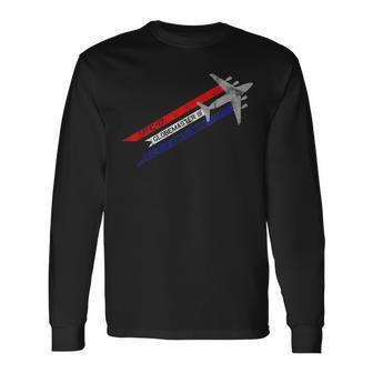 C-17 Globemaster Iii Military Transport Fly Fight Win Long Sleeve T-Shirt | Mazezy