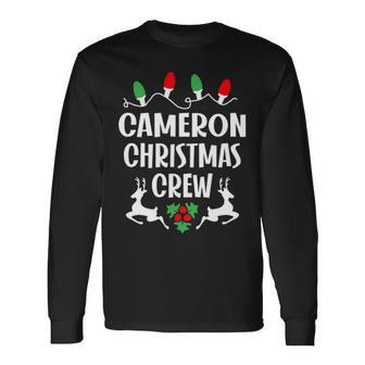 Cameron Name Christmas Crew Cameron Long Sleeve T-Shirt - Seseable