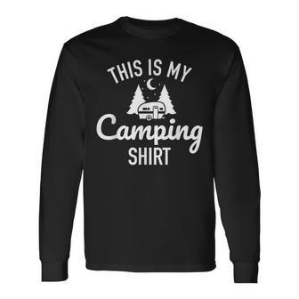 This Is My Camping Caravan Trailer Long Sleeve T-Shirt | Mazezy