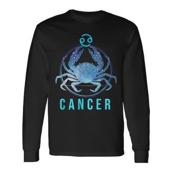 Cancer Zodiac Sign Astrology Birthday Horoscope Lover Long Sleeve T-Shirt T-Shirt | Mazezy UK