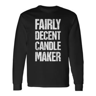 Candle Maker Craft Fair Home Candle Making Long Sleeve T-Shirt | Mazezy