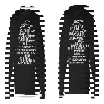 I Can't Hear You Listening To Ethnic Electronica Long Sleeve T-Shirt | Mazezy