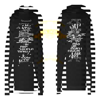 Cantu Blood Runs Through My Veins Long Sleeve T-Shirt | Mazezy