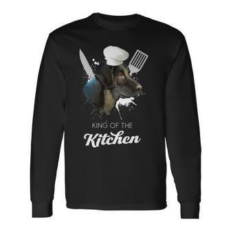 Cao De Castro Laboreiro King Of The Kitchen Dog Chef Long Sleeve T-Shirt | Mazezy