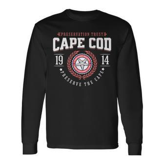 Cape Cod Canal Club Save The Beach Sagamore Bourne Souvenir Long Sleeve T-Shirt | Mazezy