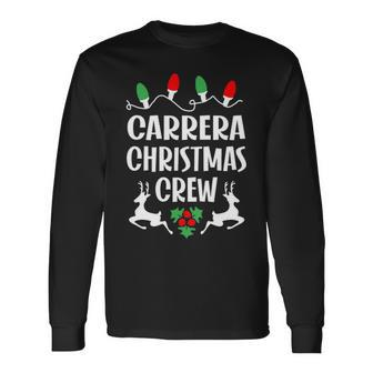 Carrera Name Christmas Crew Carrera Long Sleeve T-Shirt - Seseable