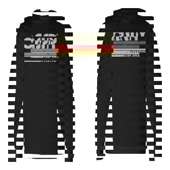 Cassidy Name Personalized Retro Vintage 80S Birthday Long Sleeve T-Shirt | Mazezy