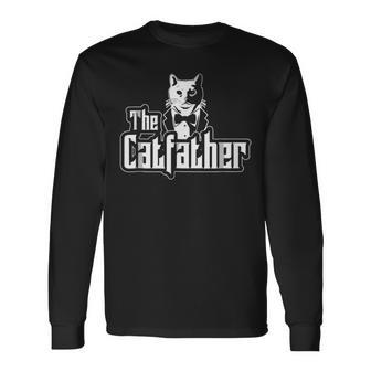 The Catfather The Cat Father Long Sleeve T-Shirt T-Shirt | Mazezy