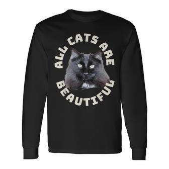 All Cats Are Beautiful Chantilly-Tiffany Cat Heartbeat Long Sleeve T-Shirt | Mazezy