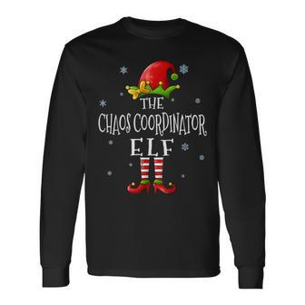 The Chaos Coordinator Elf Squad Matching Christmas Long Sleeve T-Shirt - Thegiftio UK