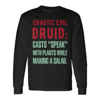 Chaotic Evil Alignment Dd Rpg Long Sleeve T-Shirt T-Shirt | Mazezy