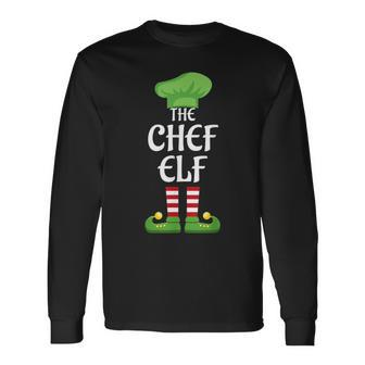 Chef Elf Family Matching Group Christmas Long Sleeve T-Shirt - Seseable