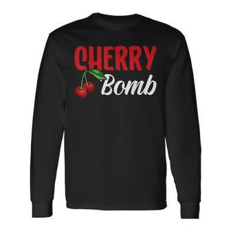 Cherry Bomb I Cherry Long Sleeve T-Shirt - Seseable