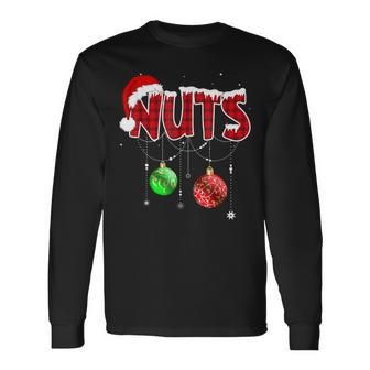 Chest Nuts Matching Chestnuts Christmas Couples Nuts Long Sleeve T-Shirt - Seseable
