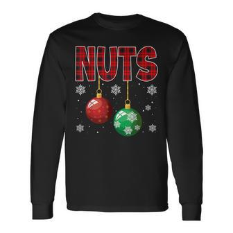 Chest Nuts Matching Chestnuts Christmas Couples Nuts Long Sleeve T-Shirt | Mazezy