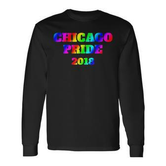 Chicago Pride 2018 Gay Pride Lgbt Parade Long Sleeve T-Shirt T-Shirt | Mazezy