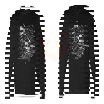 Chickadee Bird Winter Birds Black Capped Chickadee Long Sleeve T-Shirt | Mazezy