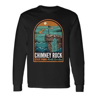 Chimney Rock State Park Nc Vintage Long Sleeve T-Shirt | Mazezy