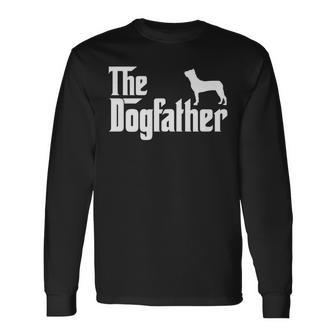 Chinese Chongqing Dog Dogfather Dog Dad Long Sleeve T-Shirt | Mazezy