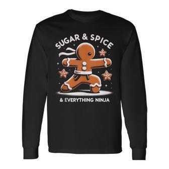Christmas Sugar & Spice & Everything Ninja Long Sleeve T-Shirt | Mazezy