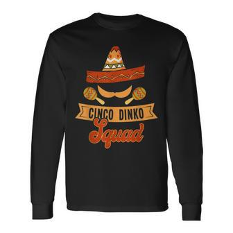 Cinco De Mayo Squad Mexican Sombrero Maracas Ukulele Long Sleeve T-Shirt T-Shirt | Mazezy
