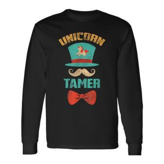 Circus Carnival Unicorn Tamer Birthday Long Sleeve T-Shirt | Mazezy UK