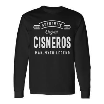 Cisneros Name Authentic Cisneros Long Sleeve T-Shirt - Seseable