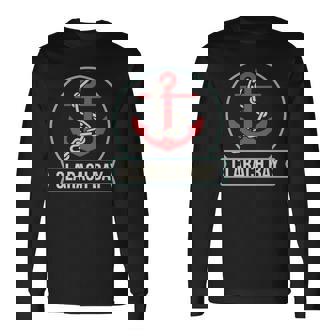 Clarach Bay Ships Anchor Fun Seafaring Idea For Sailors Long Sleeve T-Shirt T-Shirt | Mazezy
