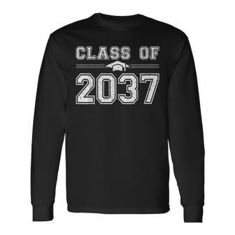 Class Of 2037 Grow With Me Graduate 2037 First Day Of School Long Sleeve - Monsterry DE