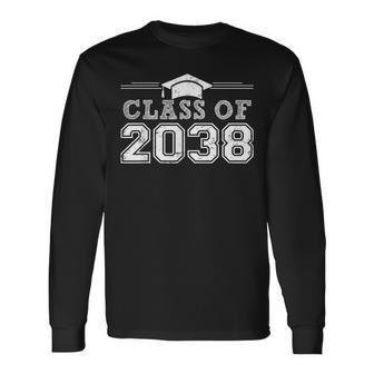 Class Of 2038 Grow With Me Graduation First Day Of School Long Sleeve - Monsterry