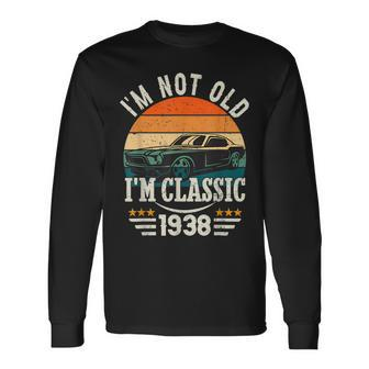 Im Classic Car 85Th Birthday 85 Years Old Born In 1938 Long Sleeve T-Shirt | Mazezy