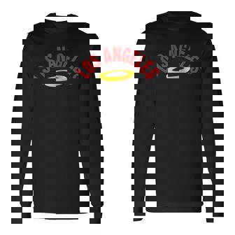 Classic Los Angeles RedYellow Cool La Los Angeles Locals Long Sleeve T-Shirt | Mazezy